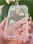 Honor 90 Kılıf 3D Kalpli Inci Tasarımlı Desenli Kamera Korumalı Şeffaf Silikon Kapak 3