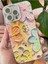 Apple iPhone 16 Pro Kılıf Renk Değiştiren Taşlı Kamera Lens Korumalı Pembe Çiçek Desenli Darbe Emici Kapak 4