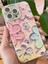 Apple iPhone 16 Pro Kılıf Renk Değiştiren Taşlı Kamera Lens Korumalı Pembe Çiçek Desenli Darbe Emici Kapak 6