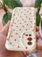 Oppo A55 4g Kılıf Kamera Korumalı Dalga Kenarlı Kırmızı Kalp Desenli Silikon Kapak 5