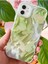 Apple iPhone 11 Uyumlu Kılıf Parlak Hologramlı Yeşil Kelebek Desenli Darbe Emici Kamera Korumalı Silikon 2