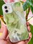 Apple iPhone 11 Uyumlu Kılıf Parlak Hologramlı Yeşil Kelebek Desenli Darbe Emici Kamera Korumalı Silikon 4