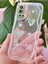 Oppo A55 4g Kılıf 3D Kalpli Inci Tasarımlı Desenli Kamera Korumalı Şeffaf Silikon Kapak 1