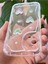 Oppo A55 4g Kılıf 3D Kalpli Inci Tasarımlı Desenli Kamera Korumalı Şeffaf Silikon Kapak 3