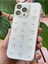 Apple iPhone 14 Pro Kılıf Fiyonk Desenli Şeffaf Simli Gümüş Kamera Çıkıntılı Parlak Kapak 5