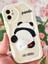 Apple iPhone 12 Uyumlu Kılıf Tasarımlı Desenli Kamera Korumalı Panda Beyaz Püsküllü Silikon Kapak 2