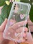 Samsung Galaxy A51 Kılıf 3D Kalpli Inci Tasarımlı Desenli Kamera Korumalı Şeffaf Silikon Kapak 1