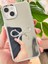 Apple iPhone 15 Uyumlu Kılıf Aynalı Gümüş 3D Fiyonk Desenli Darbe Emici Silikon Kapak 2