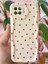 Oppo Reno 4 Lite Kılıf Kamera Korumalı Dalga Kenarlı Kırmızı Kalp Desenli Silikon Kapak 2