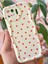 Oppo Reno 4 Lite Kılıf Kamera Korumalı Dalga Kenarlı Kırmızı Kalp Desenli Silikon Kapak 3