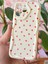Xiaomi Redmi 12 4g Kılıf Kamera Korumalı Dalga Kenarlı Kırmızı Kalp Desenli Silikon Kapak 4