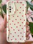 Samsung Galaxy A50 - A30S Kılıf Kamera Korumalı Dalga Kenarlı Kırmızı Kalp Desenli Silikon Kapak 2