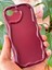 Apple iPhone 16E Uyumlu Kılıf Kamera Korumalı Dalga Kenarlı Darbe Emici Bordo Silikon Kapak 1