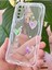 Xiaomi Redmi Note 8 Kılıf 3D Kalpli Inci Tasarımlı Desenli Kamera Korumalı Şeffaf Silikon Kapak 1