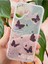 Apple iPhone 16 Plus Uyumlu Kılıf Simli Siyah Kelebek Desenli Renkli Parlak Darbe Emici Kapak 1