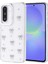 Samsung Galaxy A36 Uyumlu Kılıf Fiyonk Desenli Şeffaf Simli Gümüş Kamera Çıkıntılı Parlak Kapak 4