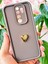 Xiaomi Redmi Note 8 Pro Kılıf 3D Kalp Tasarımlı Kahverengi Desenli Yumuşak Kamera Korumalı Kapak 3