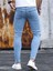 Erkek Casual Normal Bel Jean Kot Pantolon 2