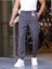 Erkek Örme Kumaş Rahat Geniş Kalıp Casual Jogger Pantolon 1