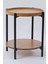 Ikili Sehpa Seti – Orta Sehpa 80X42 cm & Yan Sehpa 48X59 Cm, Mdf Tabla, Siyah Metal Gövde 3