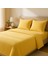 Çift Kişilik Pamuk Nevresim Takımı 200 x 220 cm , Lastikli Çarşaflı Set, Pastel Sarı 1