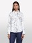 %100 Viskoz Desenli Regular Fit Gömlek Kadın Krem Mix Gömlek - 325P5PHVLQFF7 1