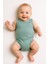 3’lü Fitilli Yeşil-Bej-Lila Bebek Zıbın Seti Pamuklu Kolsuz Çıtçıtlı Yazlık Body Unisex Yazlık Badi 2