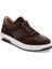 Kahve Deri-Tekstil Erkek Sneaker - E24I1AY56901-W20 1