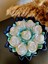 Siyah Saksıda Gül Buketi Mum-Solmayan Beyaz & Gold Gül Buketi & Özel Tasarım Mum (20*5 cm 1040 Gr.) 1