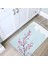 Banyo Halısı Dijital Baskılı Banyo Paspası 50X80 Polyester Kaymaz Tabanlı Duş Paspası Sakura 1
