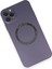 Apple iPhone 11 Pro Max Kılıf Jack Magneticsafe Lens Silikon - Mor Zrnet 3
