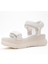 4760 Beyaz Kadın Sandalet 6