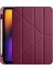 Pad 7 Pro / Pad 7 Uyumlu Kalem Bölmeli Fuchsia Trifolding Akıllı Tablet Kılıfı 1