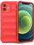 Apple iPhone 12 Kılıf Optimum Silikon - Kırmızı Zrnet 1