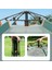Tam Otomatik Su ve Rüzgar Geçirmez Gölgelikli Altıgen Çadır Aile Çadırı 280*240*155 cm 3