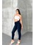 Blue Black Kadın Likralı Boyfriend Jean Yüksek Bel Esnek Kot Pantolon MABEL-2021 5