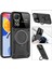 Xiaomi Redmi Note 11 Pro Kılıf Joy Lens Standlı Kapak - Koyu Yeşil Zrnet 3