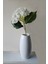 Yapay Ortanca Çiçeği 48 cm Beyaz 2