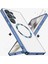 Samsung Galaxy S22 Ultra Kılıf Magsafe Şarj Destekli Renkli Parlak Kenarlı Arkası Şeffaf Silikon + Ekran Koruyucu Cam Set 2in1 1