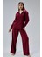Bordo Salaş Kesim Geniş Paça Pantolon 2