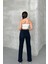 Blue Black Kadın Wide Leg Jean Yüksek Bel Palazzo Likralı Esnek Kot Pantolon JESSİCA-2041 5