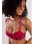 Azze Garland Big Size Plunge Bra, Şarap Rengi Konforlu ve Şık Sütyen 1