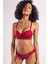 Azze Garland Big Size Plunge Bra, Şarap Rengi Konforlu ve Şık Sütyen 3