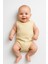 3’lü Bej-Beyaz-Sarı Bebek Zıbın Seti | Pamuklu Kolsuz Çıtçıtlı Yazlık Body | Unisex Bebek Badi 2