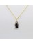 Gümüş Kolye - 925 Ayar Gümüş Kolye -1.3ct Mistik Topaz Aleksantrıt Oval Taşlı Pırlanta Montürü Nano Has Taşlı Gümüş Kolye-Hediye 925 Ayar Gümüş Kolye 3