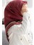 Tivil İpek Eşarp 60307 - 0018 Bordo Karışık Desen 1