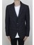 Fistan Store Erkek Siyah Ekose Kareli Italyan Kesim Dar Kalıp Çift Düğme Kışlık Blazer Ceket 2