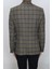 Fistan Store Erkek Haki Yeşil Ekose Kareli Italyan Kesim Dar Kalıp Çift Düğme Kışlık Blazer Ceket 5