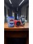 Güneş Enerjisi Ile De Dolabilen Radyolu Flash Bellek ve Hafıza Kart Destekli Süper Güçlü El Fenerli Bluetooth Speaker Şarj Edilebilir Hoparlör Bass Ses Çok Iyi (Mavi) 2