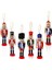13CM Nutcracker Ahşap Asker Fındıkkıran, Fındıkkıran Asker Şekilli Kukla Noel Ahşap Dekoru Festival Noel Dekoru Yılbaşı Nodel Süsleri Hediyelik Eşya (6'lı Paket Model3, 13 Cm) 1